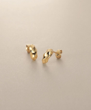 "K18【サステナブル】スクリューアーチ スタッドピアス"