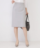 【手洗い可／日本製／スーツ可】タイトシルエットスカート