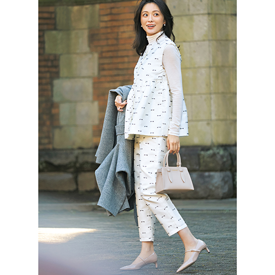 [BeBeoD]ジャカードパンツ