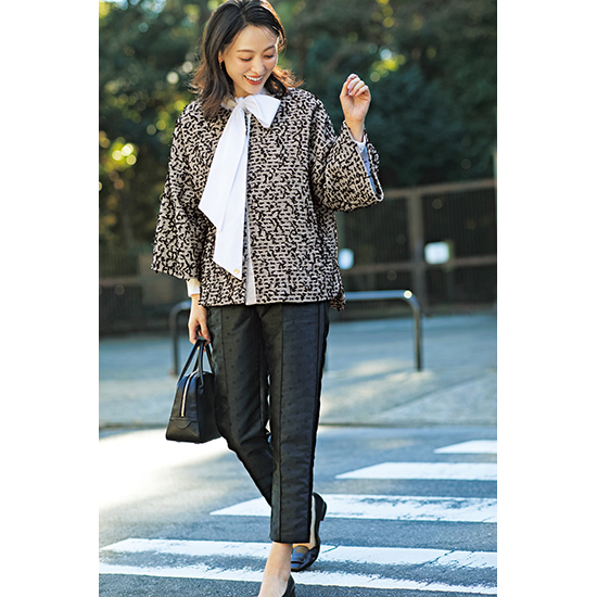 [BeBeoD]ジャガードドットパンツ