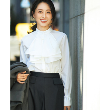 [akiki]ジャボカラーブラウス