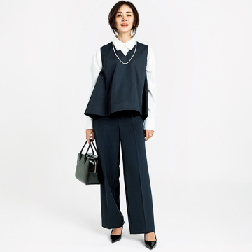 [DAY by DAY It's international]美脚タックパンツ