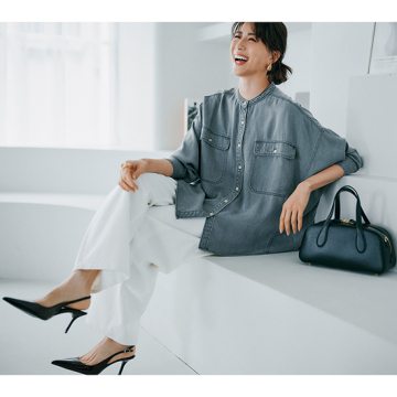 [Emma Taylor]デニムドルマンオーバーシャツ