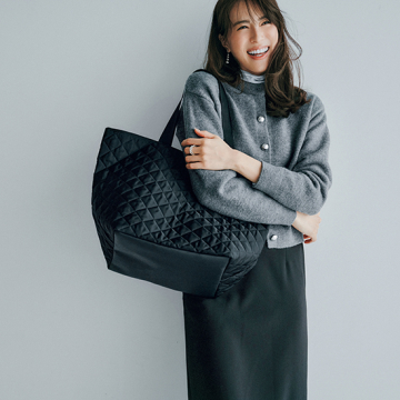 [VERY STORE セレクション]キルティングトートバッグ L