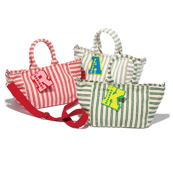 [VERY STORE セレクション]パイル地ボーダートートバッグ S