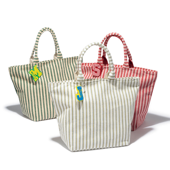 [VERY STORE セレクション]パイル地ボーダートートバッグ L