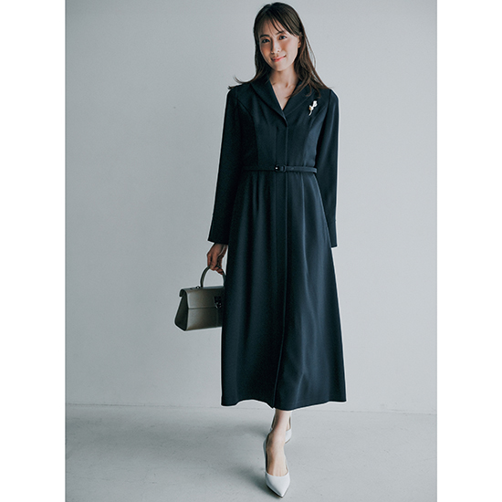 [anuans]ダブルサテングレースワンピース