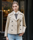 Aラインショートトレンチコート