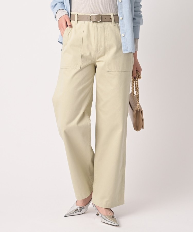 サテンベイカーパンツ