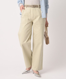 サテンベイカーパンツ