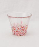 津軽びいどろ にほん色ふうけい 盃　舞う桜