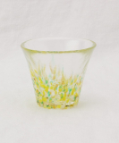 津軽びいどろ にほん色ふうけい 盃　向日葵