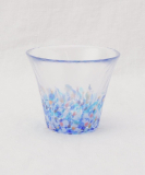 津軽びいどろ にほん色ふうけい 盃　夕凪の空