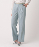 シャンブレーワイドパンツ