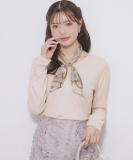 ラメシアーリブトップス【洗濯機OK／接触冷感】