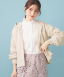 ラメ裏毛コンパクトジップパーカー【洗濯機OK】