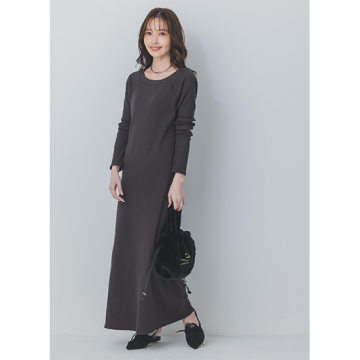 [MICA&DEAL]【ウォッシャブル】rib long ops