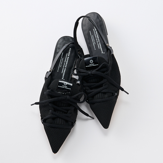 [maverick]Lace-Up Slingback Flats