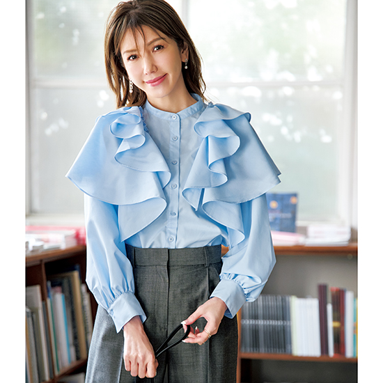 [SECRET TROPHY]ラッフルブラウス