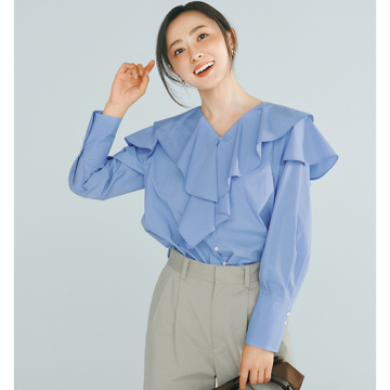 [DAY by DAY It's international]ラッフルフリルシャツ