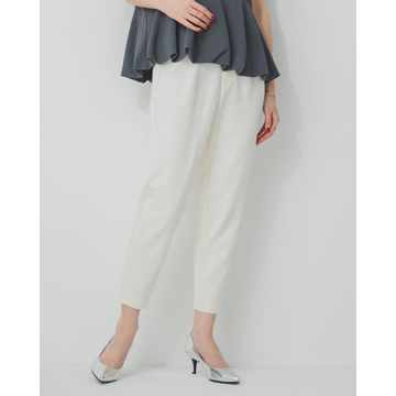 [ma couleur]【洗える・透け防止・UVカット・ストレッチ・美脚】ダブルクロスクロップドコンパクトパンツ