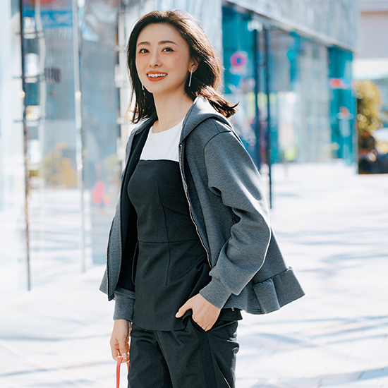 [SPANNE]フリルパーカー