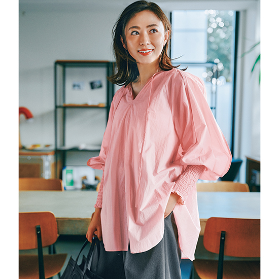 [Mewl]シャーリングカフスチュニック