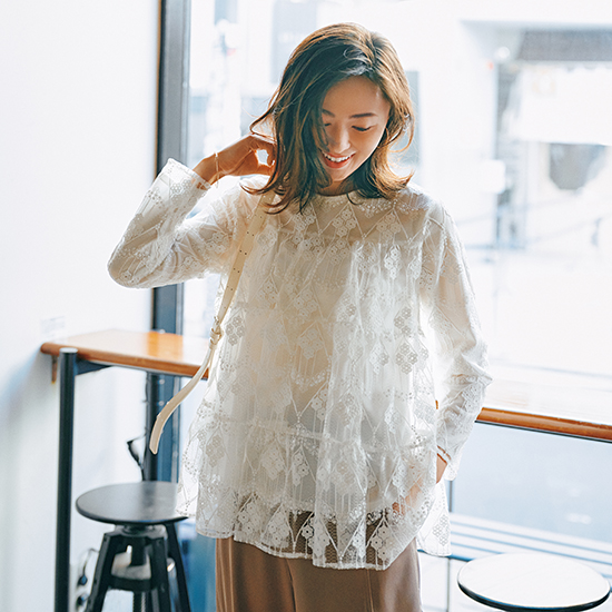 [TREFLE+1]レースフェアリートップス