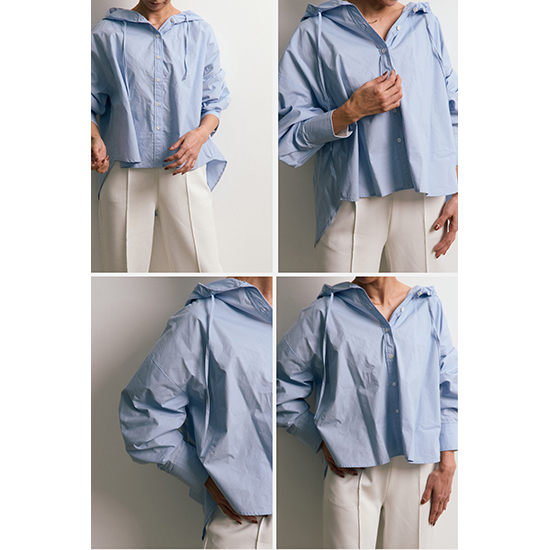 [SUGAR ROSE]フーディーシャツアウター