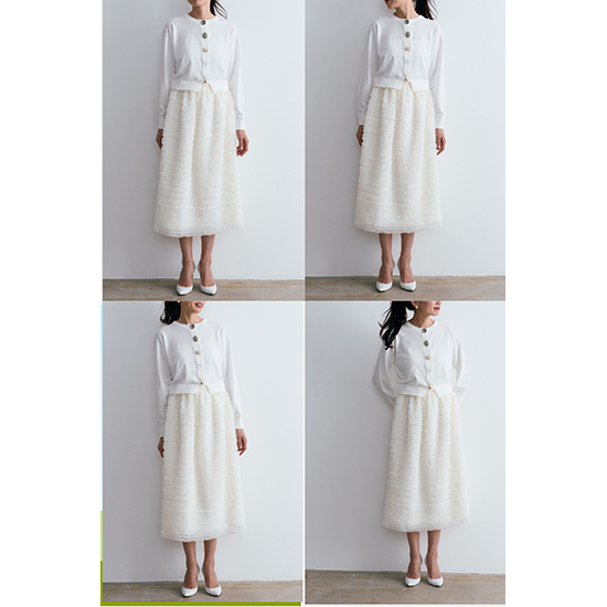 [PICCIN PERLA]チュールボリュームスカート