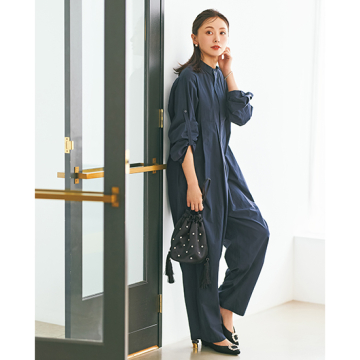 [AKTE]ボリュームタックジャンプスーツ