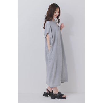 "[mizuiro ind]【ウォッシャブル】フリースノースリーブロングワンピース"