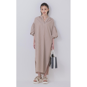 [MICA&DEAL]【ウォッシャブル】バルーンスリーブワンピース