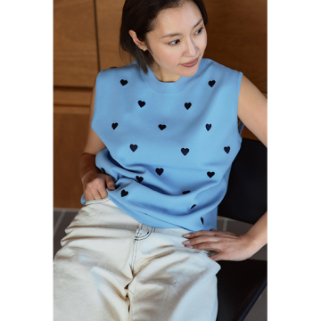 [Fellini]ハートニットベスト