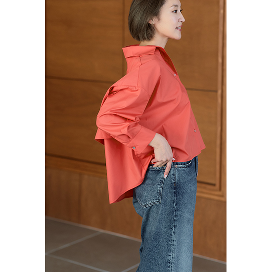 [TOLNERA]オーバーサイズブラウス