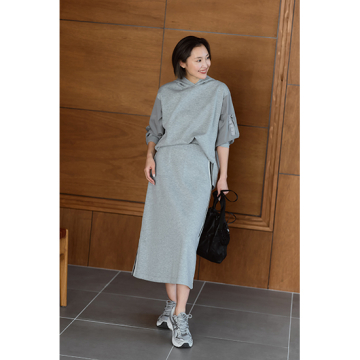 [TOLNERA]カジュアルラインスカート