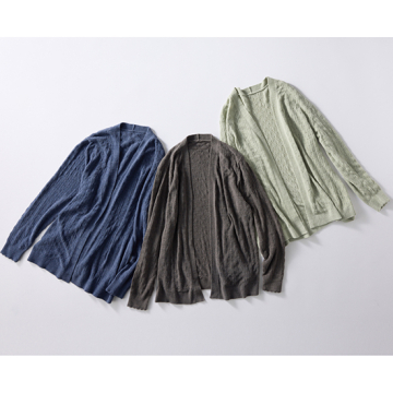 [nainen]【吸湿発熱】快温カーディガン