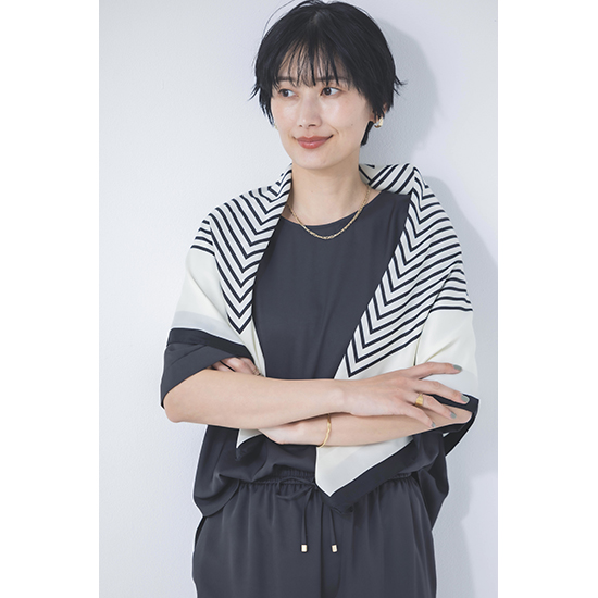 [California Outfitters]【洗える】Maison select 大判スカーフ 90×90 ( 9B40 )