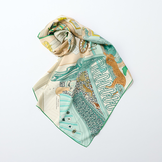 [California Outfitters]【洗える】Maison select 大判スカーフ 87×87 ( 5A2 )