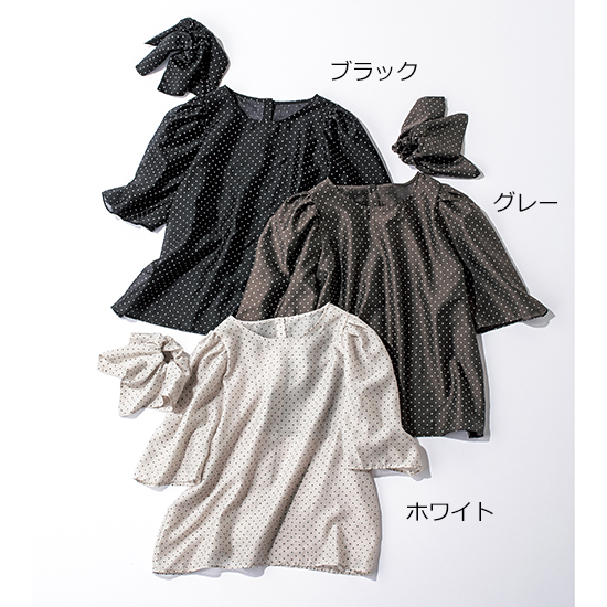 [WILLFULLY]バックボタンブラウス