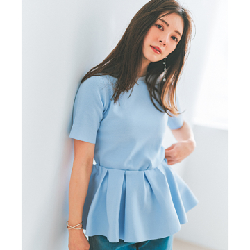 "[PICCIN PERLA]ケープ付きニット"