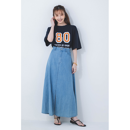 [MICA&DEAL]フレアデニムスカート