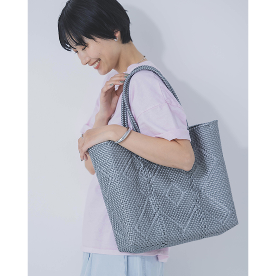 [Moon bird]手編みのメルカドバッグL