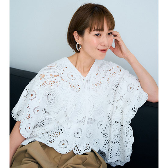 [TORRAZZO DONNA]Crochet Poncho