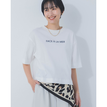 [Limue]【洗える】ラバープリントTシャツ