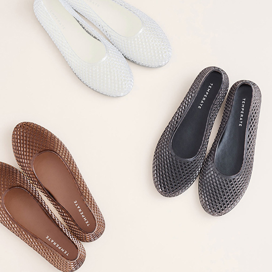 [TEMPERATE]【6月30日までの期間限定販売・受発注】HAMISH メッシュフラットシューズ (晴雨兼用)