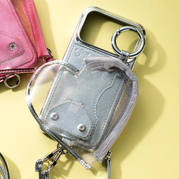 [ajew]PVC HEART PLANET CASE-iPhone17ProMax