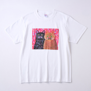 [ゆめみるねこ]Tシャツ(ホワイト)