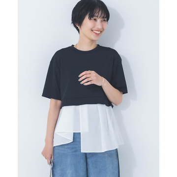 "優待価格[RAW FUDGE]【洗える】【接触冷感】【UVカット】【吸水速乾】【遮熱】レイヤードプルオーバー"