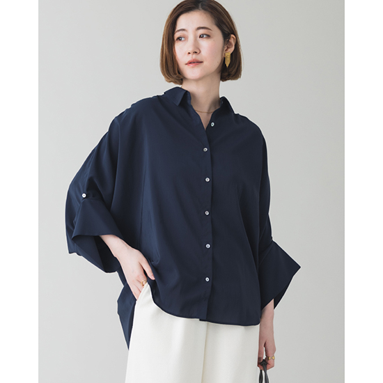 [ACUTA]【洗える】ビッグカフスドルマンシャツ
